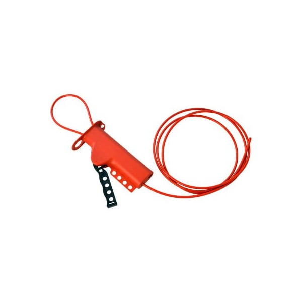Brady Brady 50943 All Purpose Lockout With 8' L Sheathed Metal Cable, Fiberglass Reinforced Poly 50943 - main
